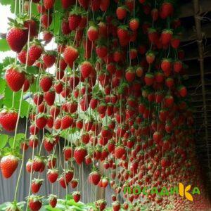 Клубника ампельная Анастасия купить по цене от 370р. в интернет-магазине «Посадика» с доставкой почтой в в Сусумане и по всей России – [изображение №1].
